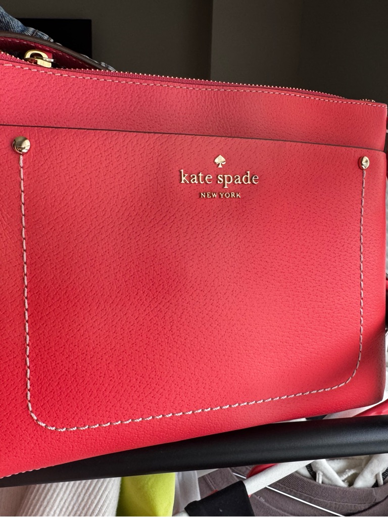 Kate Spade Coral Pebbled Leather Crossbody Bag